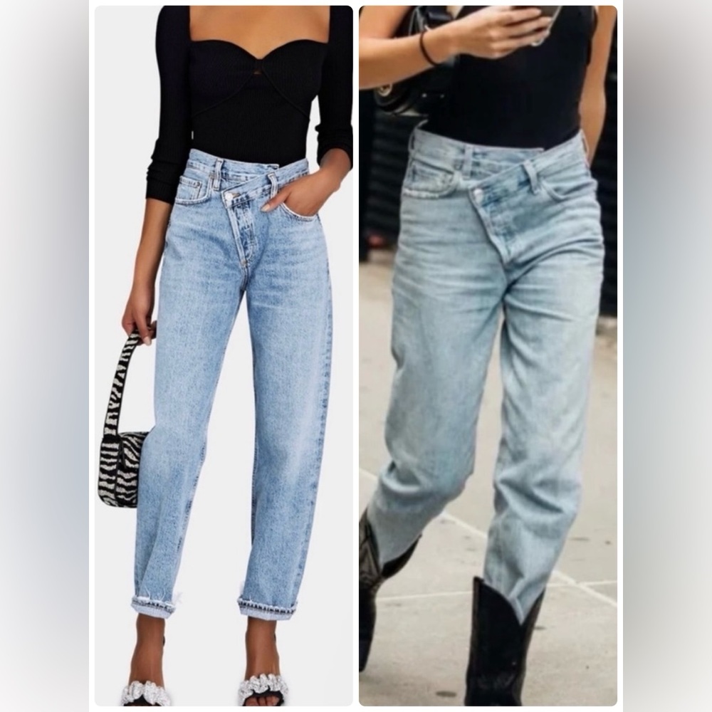 AGOLDE Criss Cross Upsized Jean in Suburbia Size 27